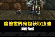 如何操作魔兽世界中的柳魔幼兽点燃火炬？