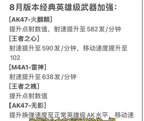 cf最新更新增加了多少内存？更新内容有哪些？